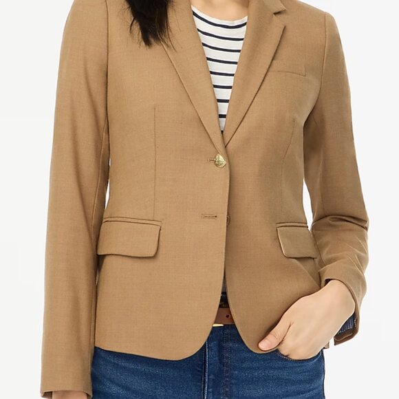 J. Crew Factory Jackets & Blazers - J.Crew Factory Camel Wool Blaze